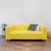 Wingback Yellow Couch couch